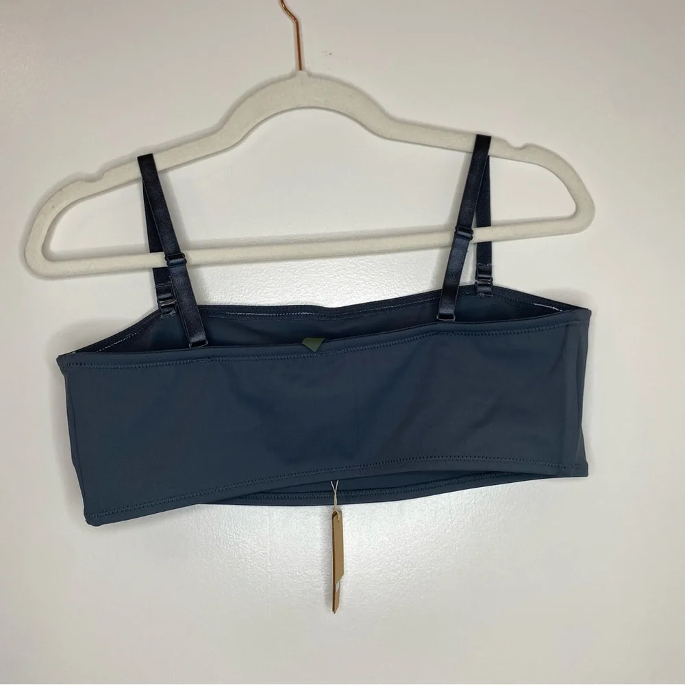 NEW!! SKIMS shaping Swim Bandeau Bikini Top - Gunmetal